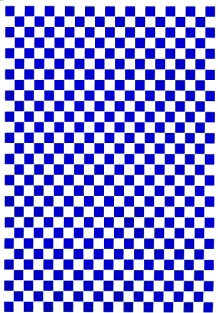 TRANSFERPAPIER geruit blauw 1 vel